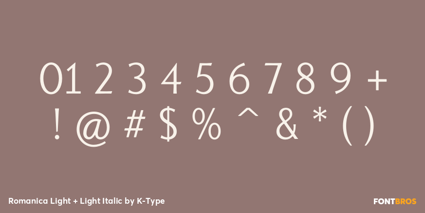 Romanica Light + Light Italic Font Poster #4