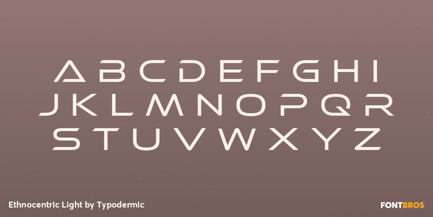 Ethnocentric Light Font Poster #3