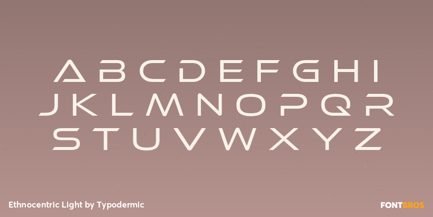 Ethnocentric Light Font Poster #1