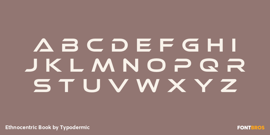 Ethnocentric Book Font Poster #2