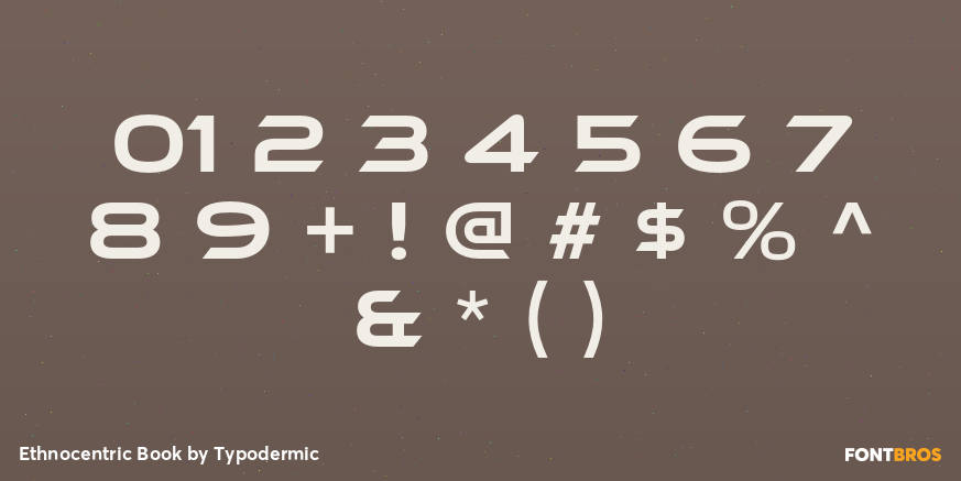 Ethnocentric Book Font Poster #4