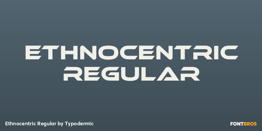 Ethnocentric Regular Font Poster #1