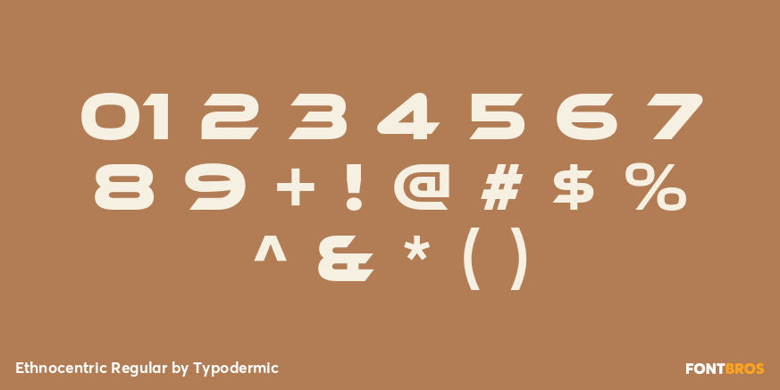 Ethnocentric Regular Font Poster #4