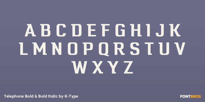 Telephone Bold & Bold Italic Font Poster #2