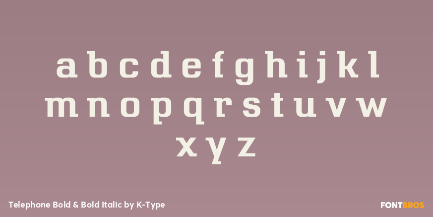 Telephone Bold & Bold Italic Font Poster #3