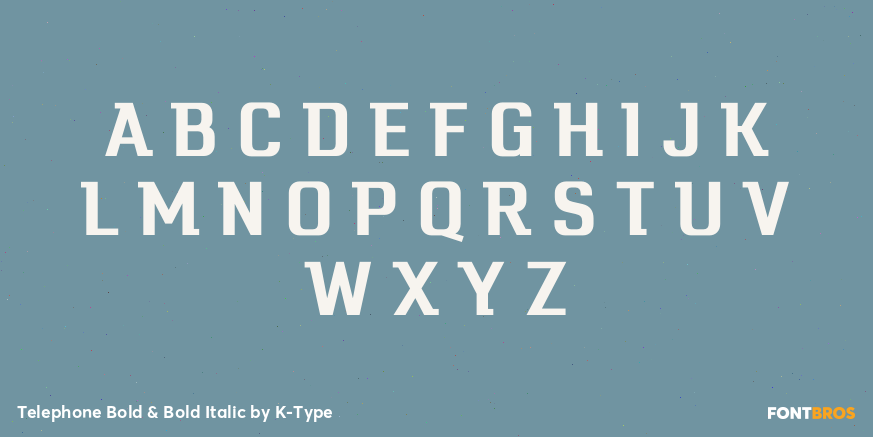 Telephone Bold & Bold Italic Font Poster #1