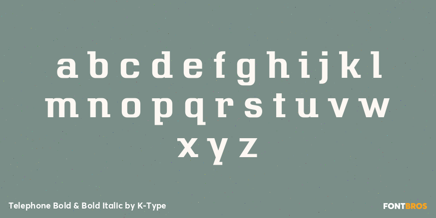 Telephone Bold & Bold Italic Font Poster #1