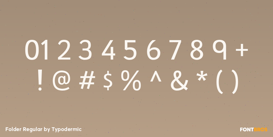 Folder Regular Font Poster #4