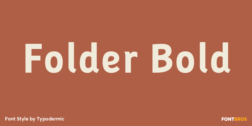Folder Bold Font Poster #1