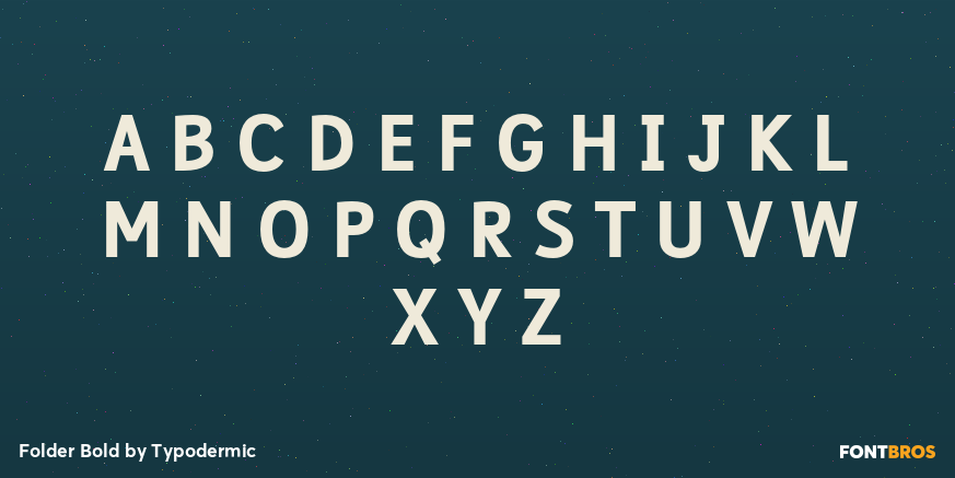 Folder Bold Font Poster #2