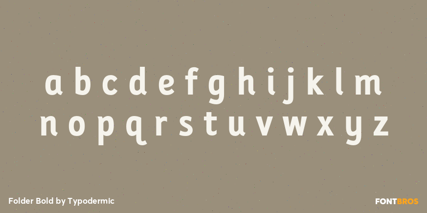 Folder Bold Font Poster #3