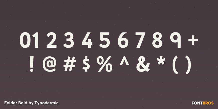 Folder Bold Font Poster #4