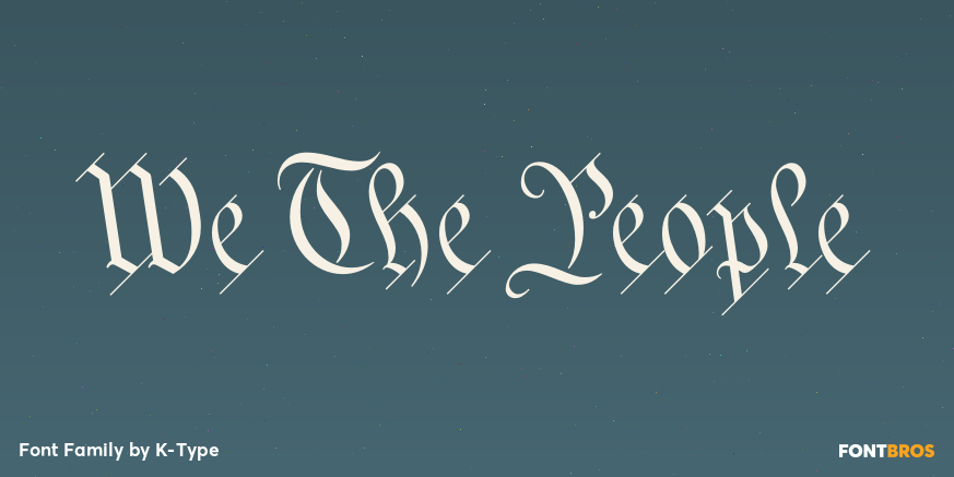 We The People Font Poster