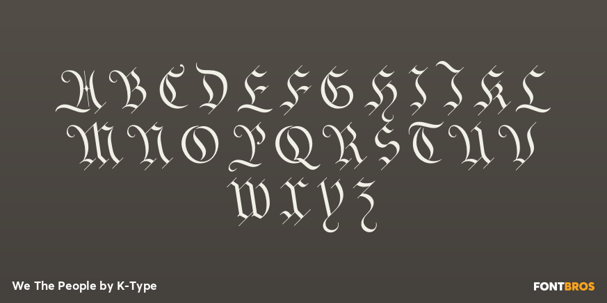 We The People Font Poster #1
