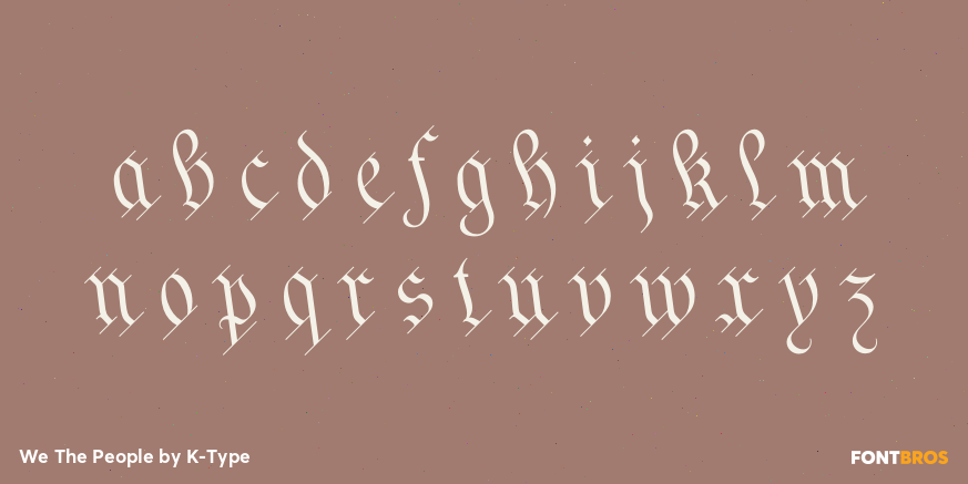 We The People Font Poster #1