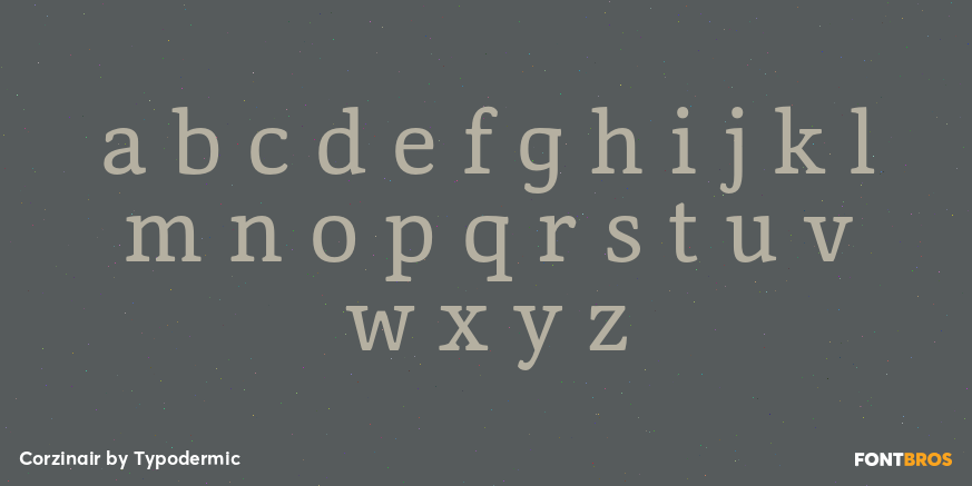 Corzinair Font Poster #3