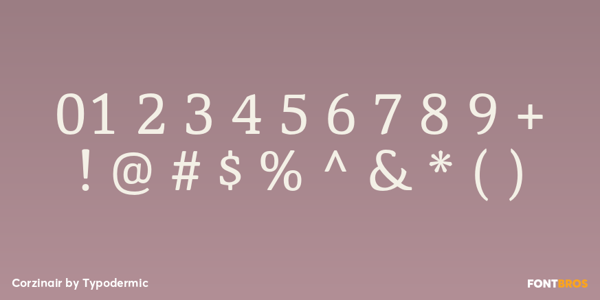 Corzinair Font Poster #4