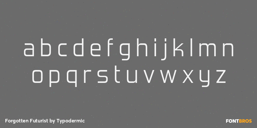 Forgotten Futurist Font Poster #3