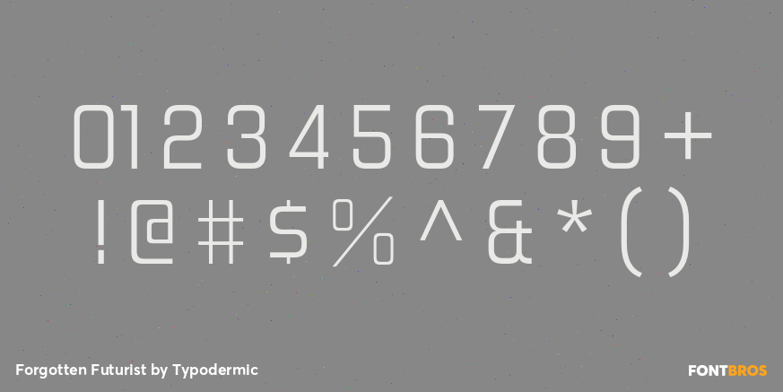 Forgotten Futurist Font Poster #4