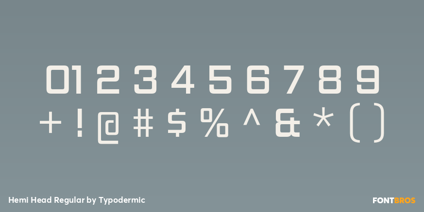 Hemi Head Regular Font Poster #1