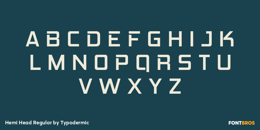 Hemi Head Regular Font Poster #2