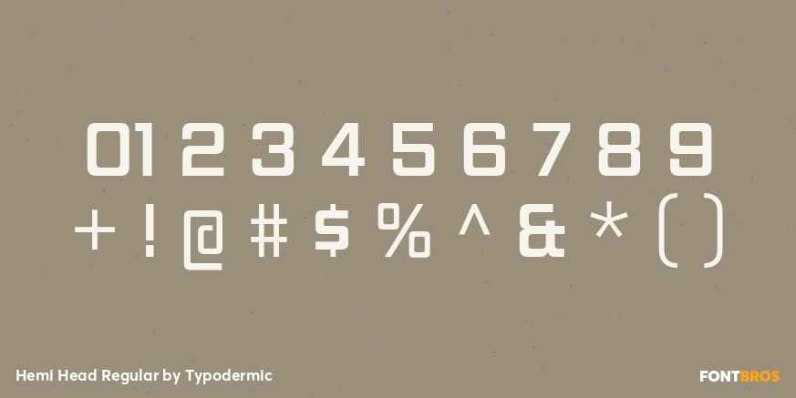 Hemi Head Regular Font Poster #4