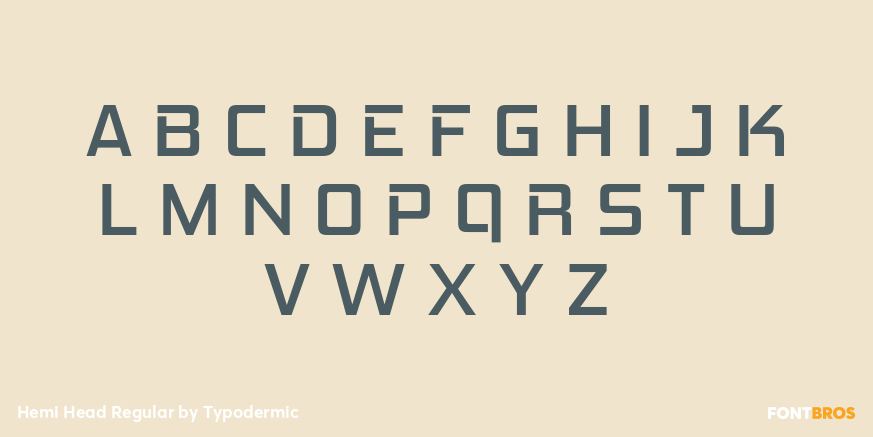 Hemi Head Regular Font Poster #1