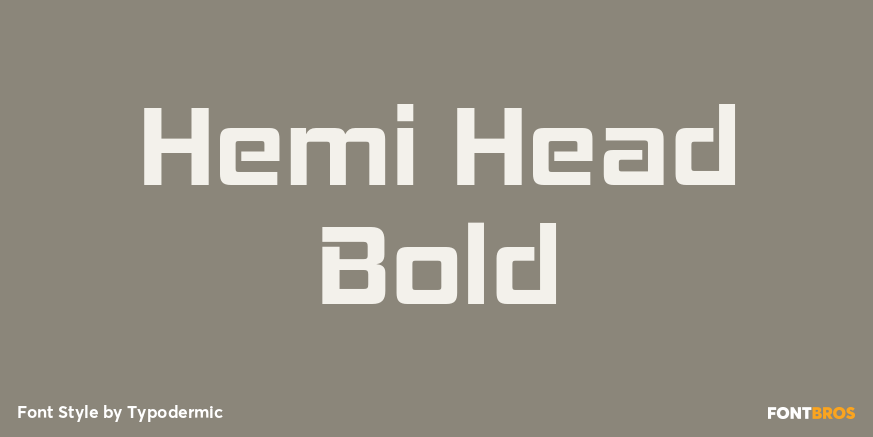 Hemi Head Bold Font Poster #1