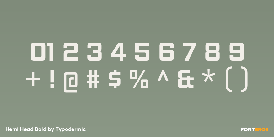 Hemi Head Bold Font Poster #1