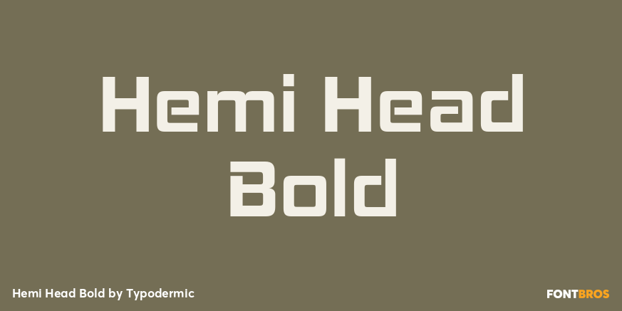 Hemi Head Bold Font Poster #1
