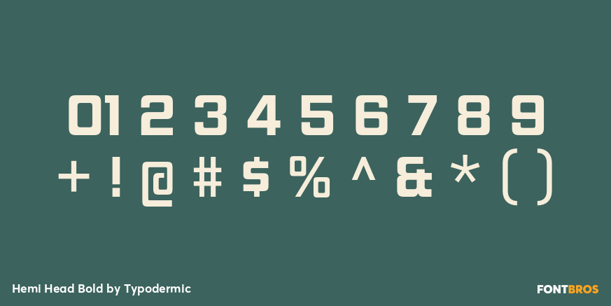 Hemi Head Bold Font Poster #4