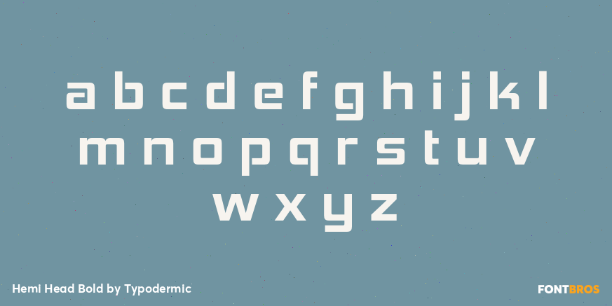 Hemi Head Bold Font Poster #1