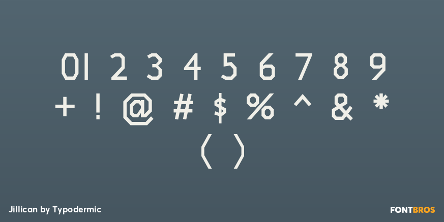 Jillican Font Poster #4
