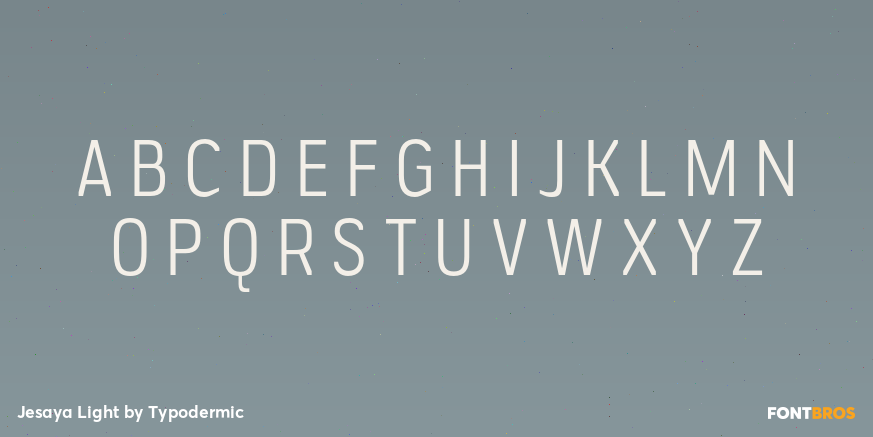 Jesaya Light Font Poster #2