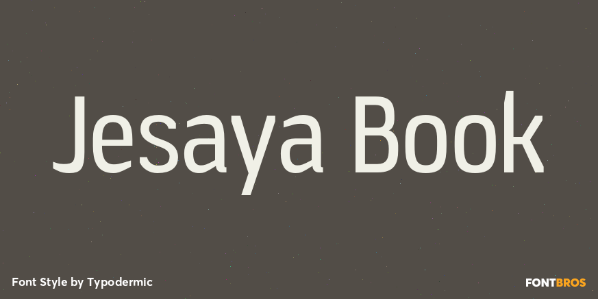 Jesaya Book Font Poster #1