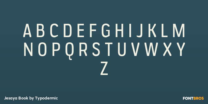 Jesaya Book Font Poster #1