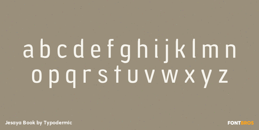 Jesaya Book Font Poster #1
