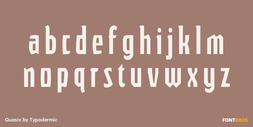 Quasix Font Poster #3