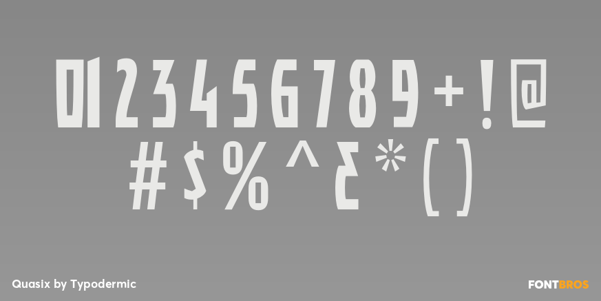 Quasix Font Poster #4