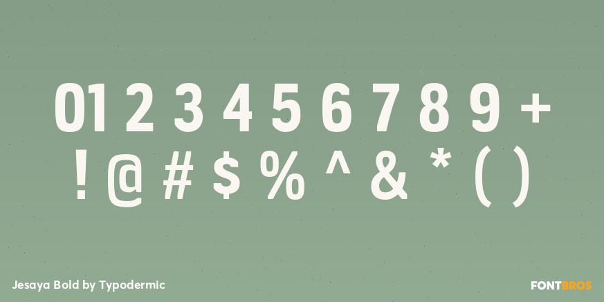 Jesaya Bold Font Poster #4