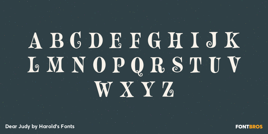 Dear Judy Font Poster #2