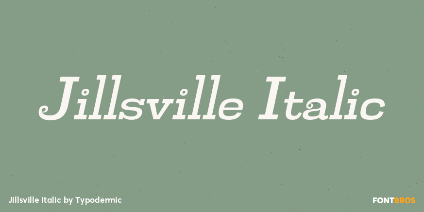Jillsville Italic Font Poster #1
