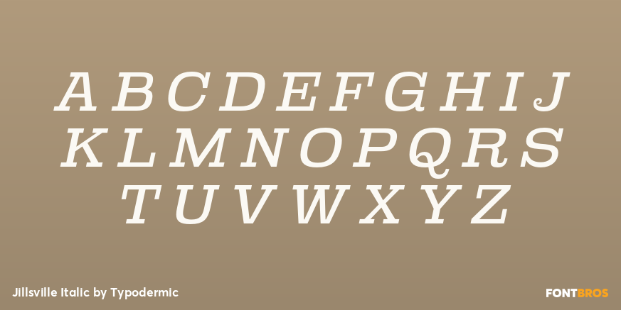Jillsville Italic Font Poster #2