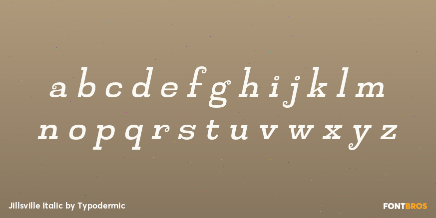 Jillsville Italic Font Poster #3