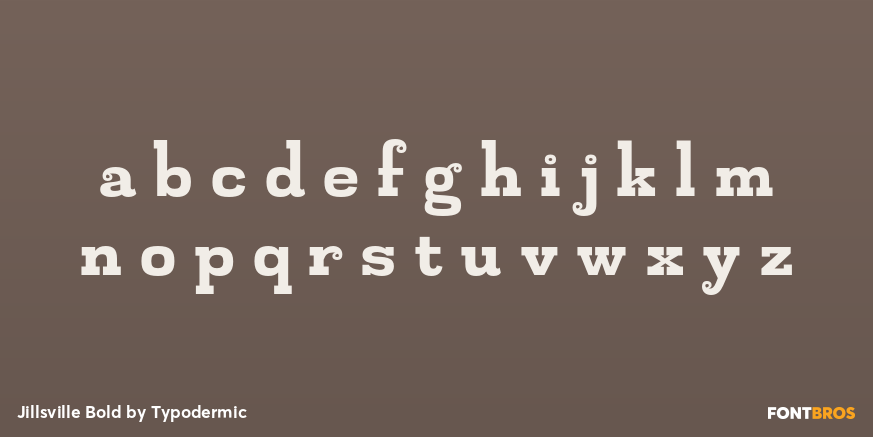 Jillsville Bold Font Poster #1