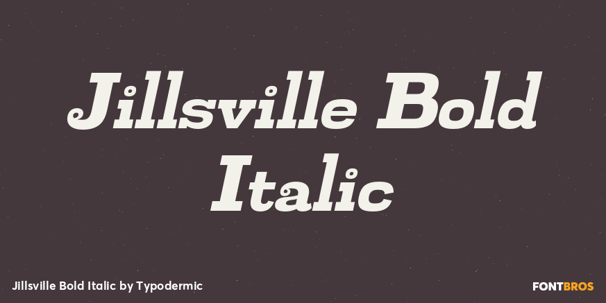 Jillsville Bold Italic Font Poster #1