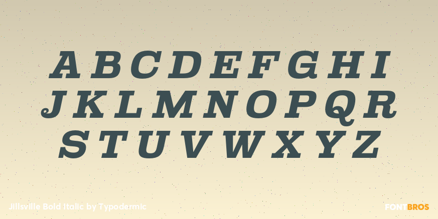 Jillsville Bold Italic Font Poster #2