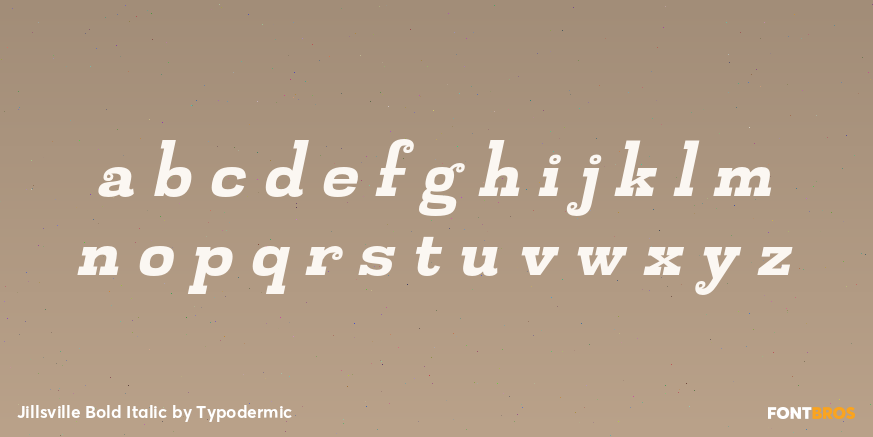 Jillsville Bold Italic Font Poster #3