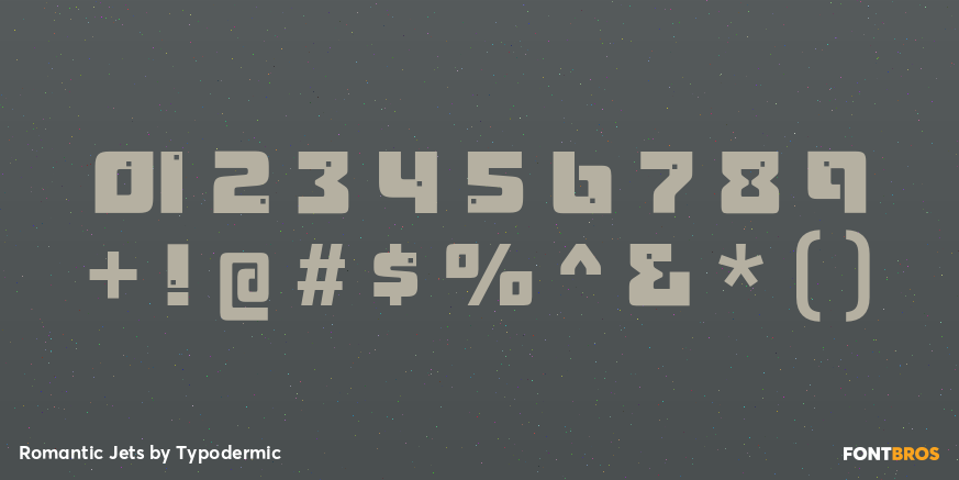 Romantic Jets Font Poster #4