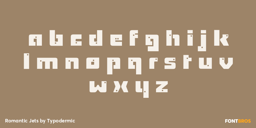 Romantic Jets Font Poster #3